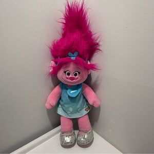 Build A Bear Trolls Dreamworks Princess Poppy Blue Dress Shoes Plush Doll 23"